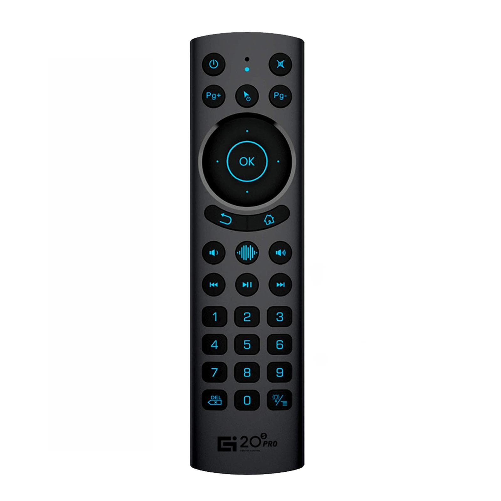 G20S PRO BT 2.4G & BT5.0 Dual Mode Wireless Air Mouse with USB Receiver 6-Axis Gyroscope Handheld black
