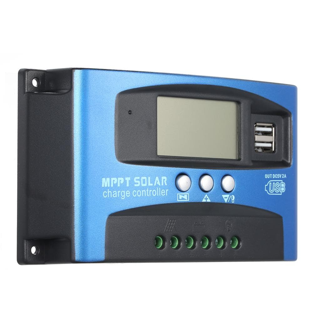 Solar Charge Controller Dual USB LCD Display Auto Solar Cell Panel Charger Regulator 30A