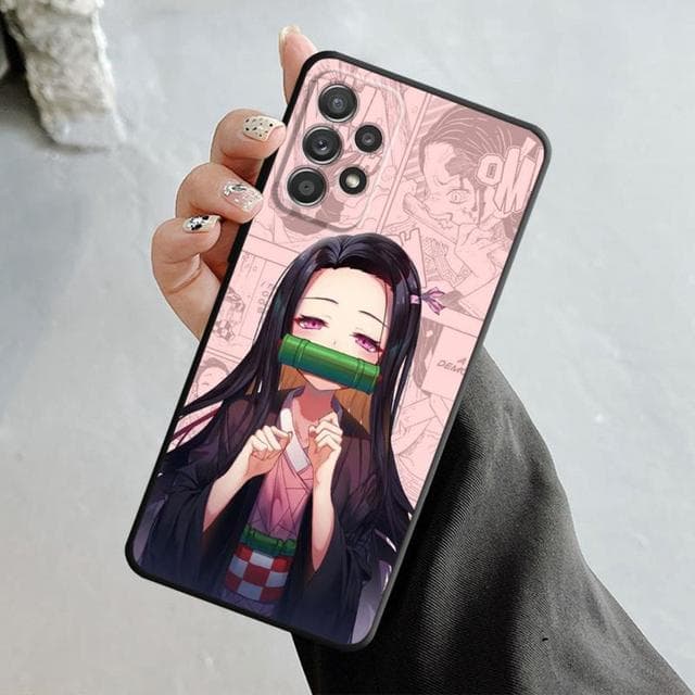 Cartoon Anime Demon Slayer Nezuko Case For Samsung Galaxy A14 A73 A53 A71 A51 A31 A33 A22 A12 A21s A13 A32 A52s A72 A52 A23 Samsung A14