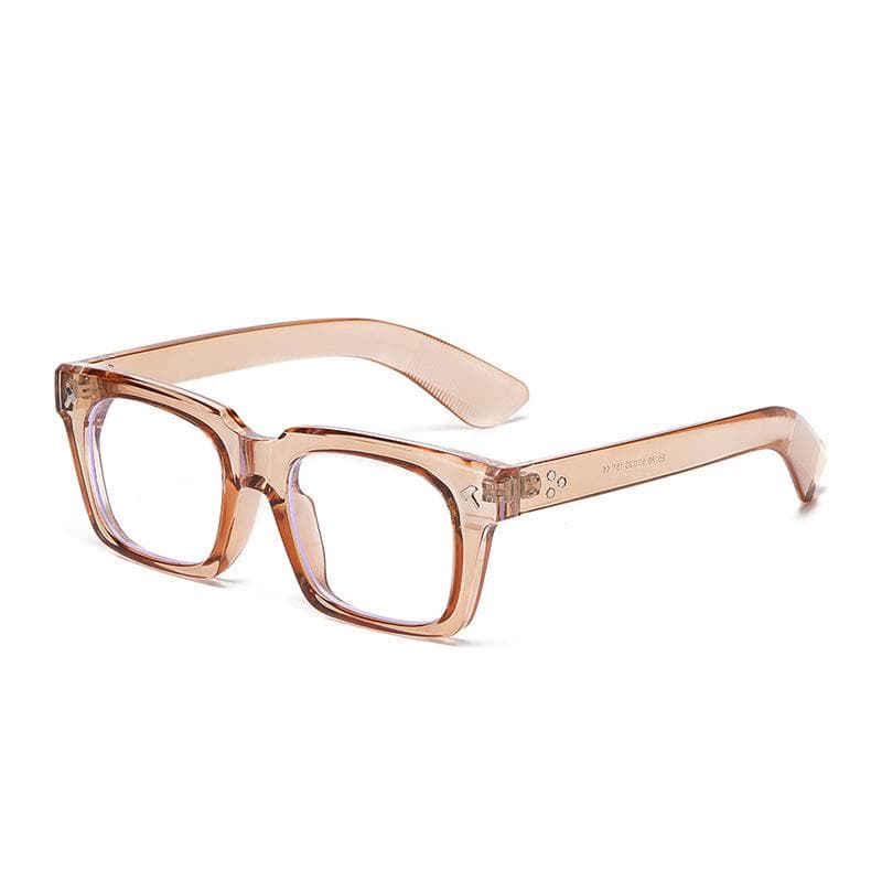 Classic Square Sunglasses Women Men Luxury Designer Vintage Punk Eyeglasses Outdoor Driving Rivet Sun Glasses As the picture