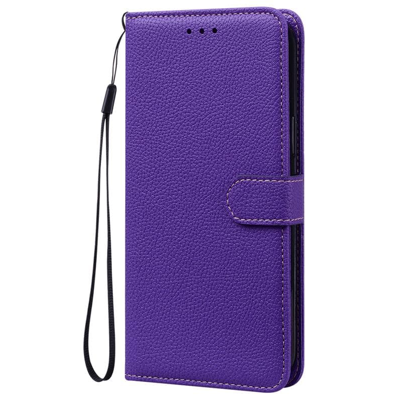 Leather Wallet Flip Case For Samsung Galaxy M54 M53 M52 M51 M34 M33 M31S M23 Soft Back Cover With Card Holder Galaxy M34 5G dark purple