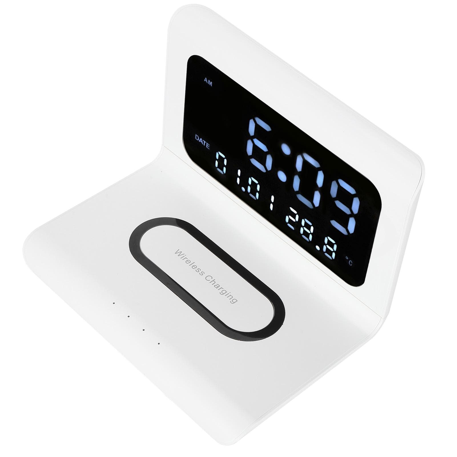 Clock Phone Wireless Charger Digital Alarm Clock Multfunction Electronic Desk Calendar Alarm Clock