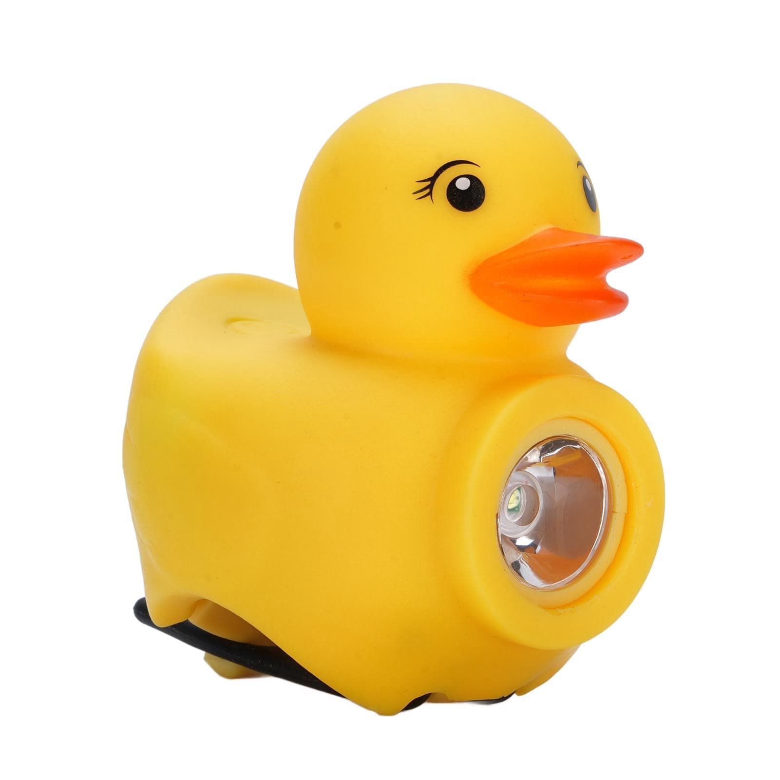 Duck Bicycle Horn with Light Silicone 850mAh Battery Improve Safe Riding Duck Bike Bell for