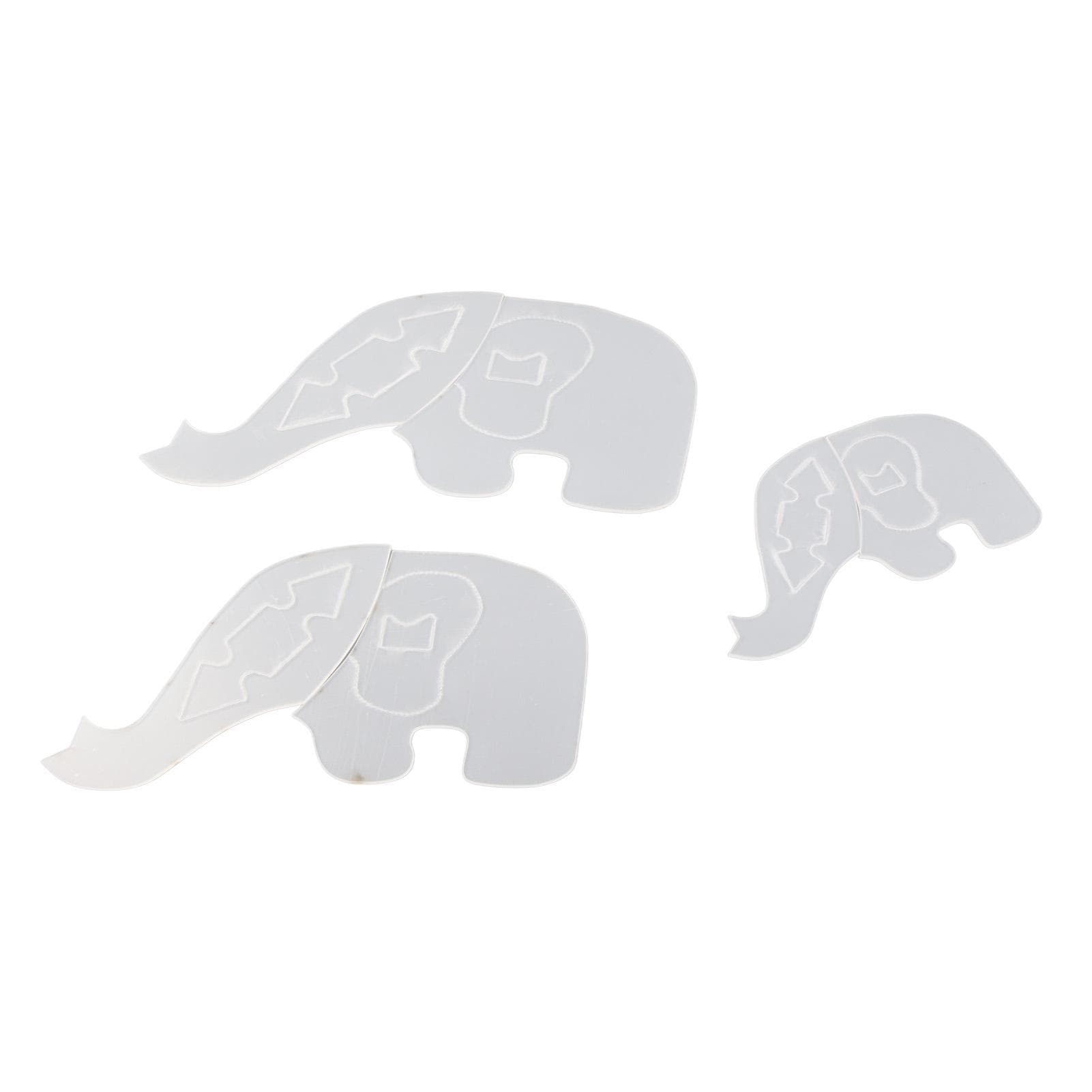 3PCS Elephant Template Ruler Cute Lovely Animal Easy Use Acrylic Sewing Pattern Template for