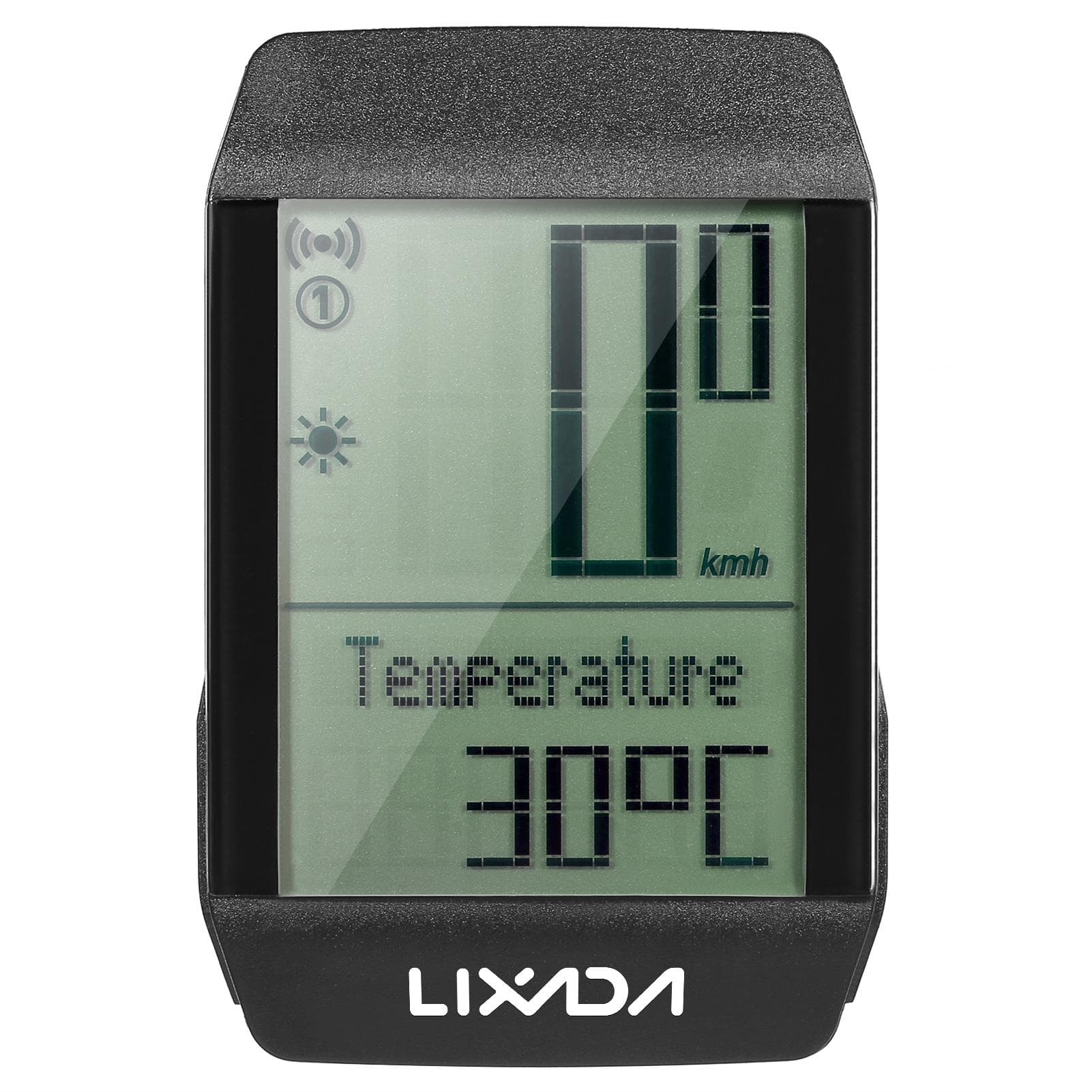Lixada Wireless Bike Cycling Computer Waterproof Bicycle Speedometer Odometer with 6 Languages LED black