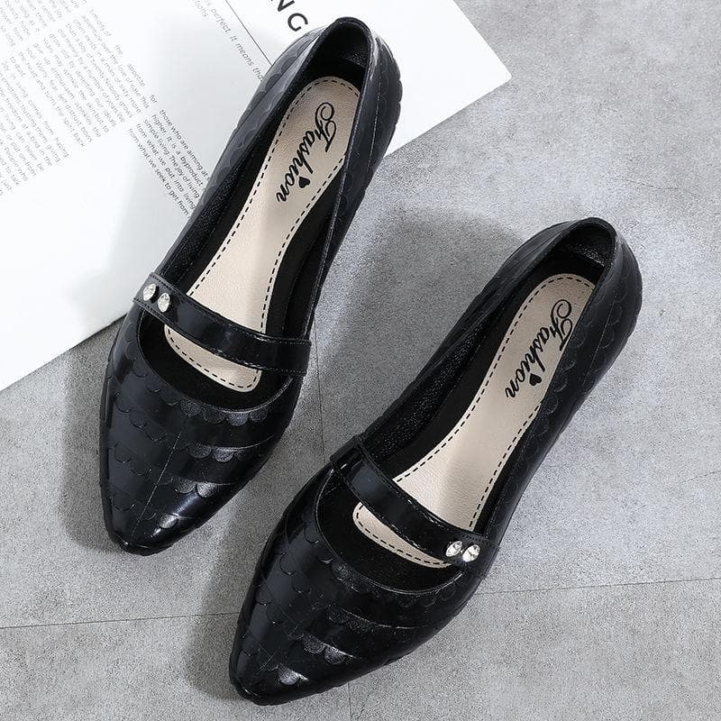 Ladies Sandals Wedge Pumps Outer Wear All-match Work Shoes Waterproof Non-slip High Heels Soft Rubber Rain Boots 36 black