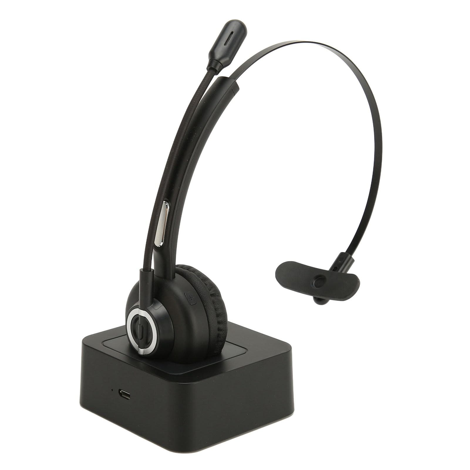 Bluetooth Telephone Headset Single Ear Rotatable Microphone Comfortable Wireless Business Headset