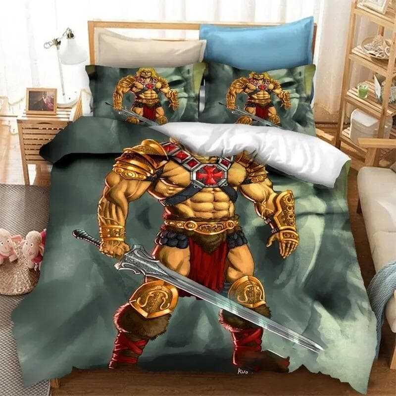 He man The Masters of The Universe Bedding Set Duvet Cover Bedroom Comforter Covers Single Twin King Size Quilt Cover US Full 200x230cm
