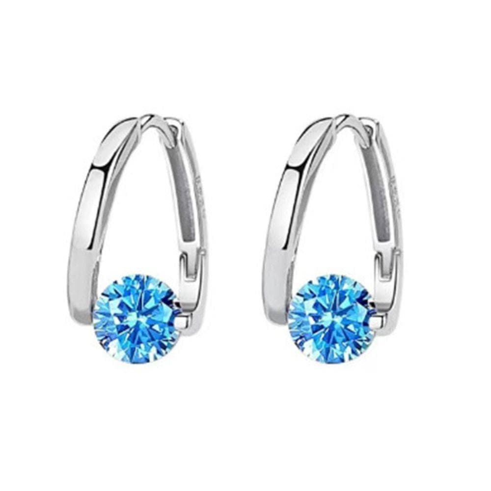 For Weight Loss Lymphatic Magnetotherapy Earrings Lymphatic Drainage Ear Stud For Women S-blue