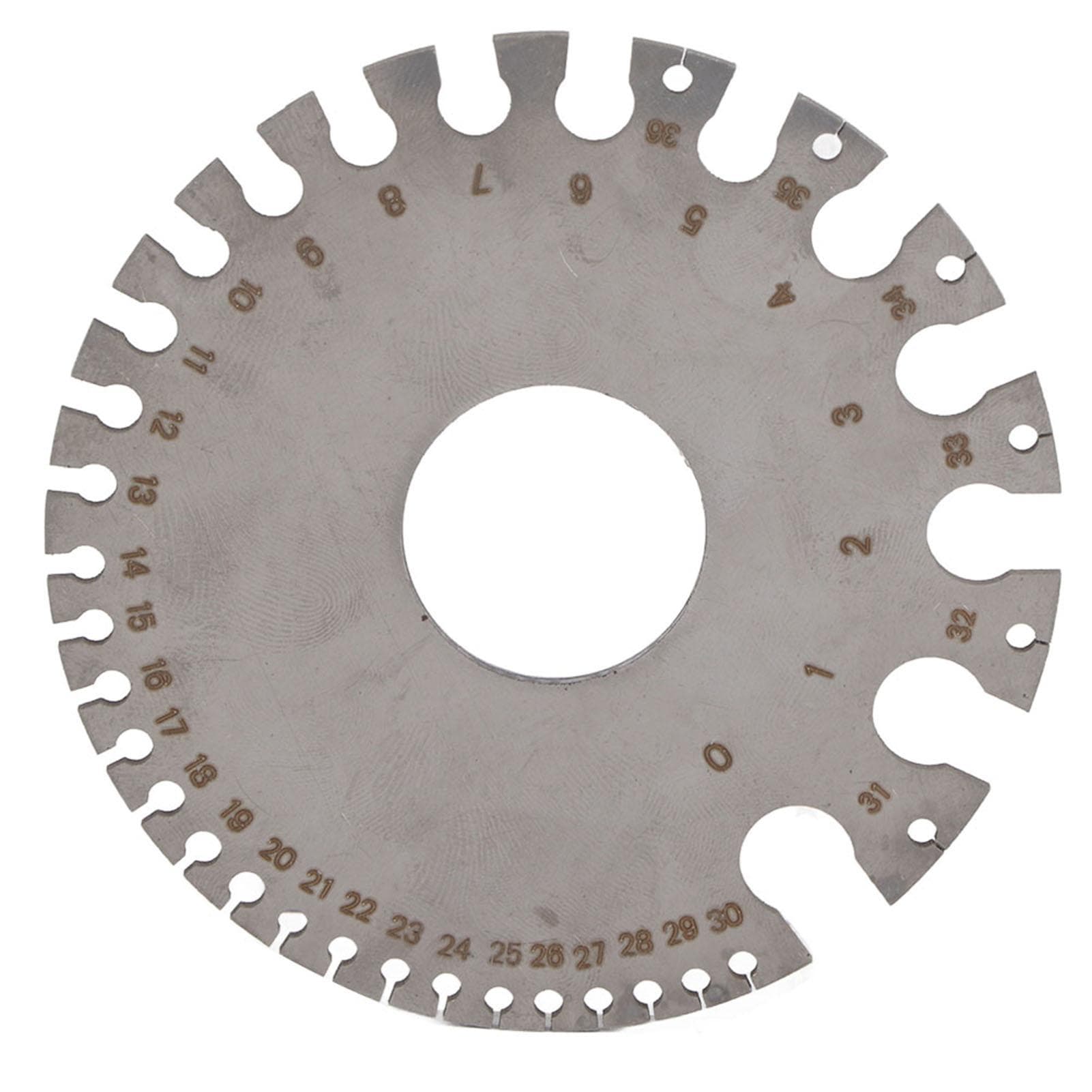 Stainless Steel 036 Wire Gauge 0.3125 0.007 Wire Thickness Ruler