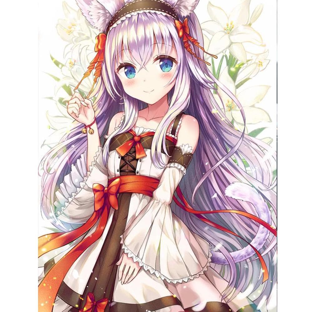 5D DIY Diamond Anime Cross Stitch Diamond Embroidery Mosaic Diamond Home Decor 20X30CM gold