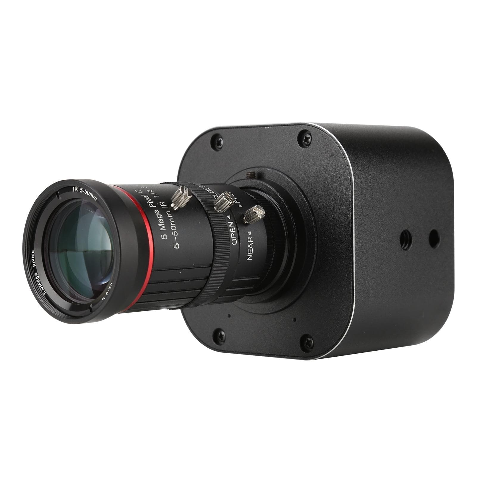 4K HD USB Camera 10X Optical Zoom 550mm Variable Lens 8MP Mini Web Camera with Microphones black