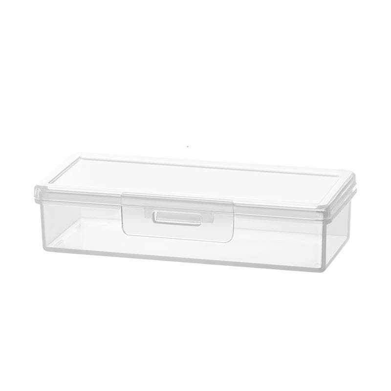 1pcs Transparent Travel Organizer With Lid, Travel Mini Storage Box For Toothpicks, Dental Floss, Lip Brush Clear Storage Box 1pc