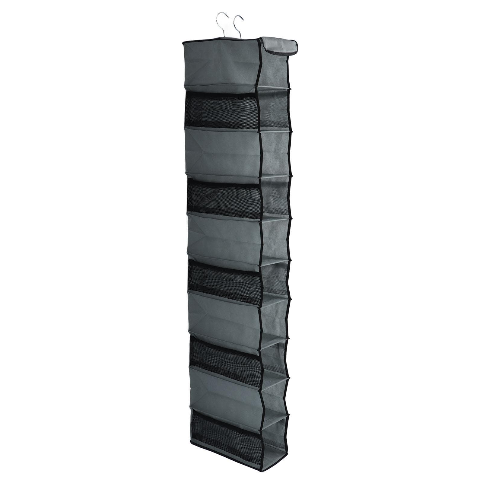 10 Layers Wardrobe Hanging Storage Bag Strong Load Bearing Multilayer Hanging Storage Bag for Shoes