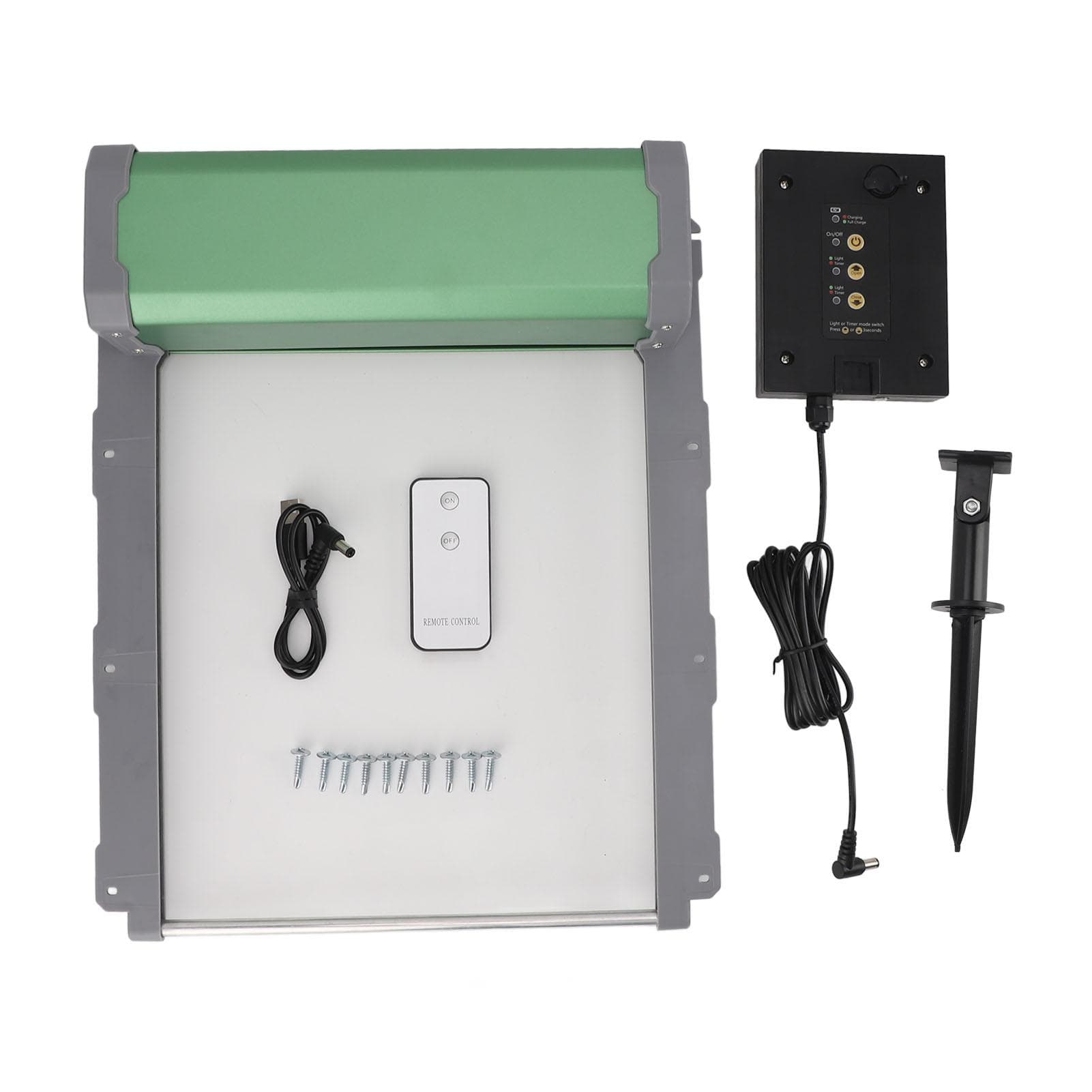 Solar Powered Automatic Chicken Coop Door Opener IP67 Waterproof Chicken Coop Door with Timer Light