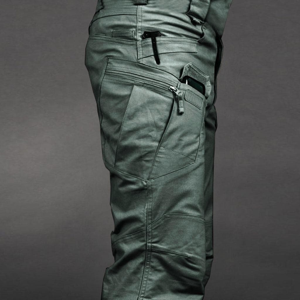 Men's Multi-pocket Scratch-proof Waterproof Pants For Outdoor Camping Climbing Trousers Multifunctional Tactical Pants Overalls XXXL green