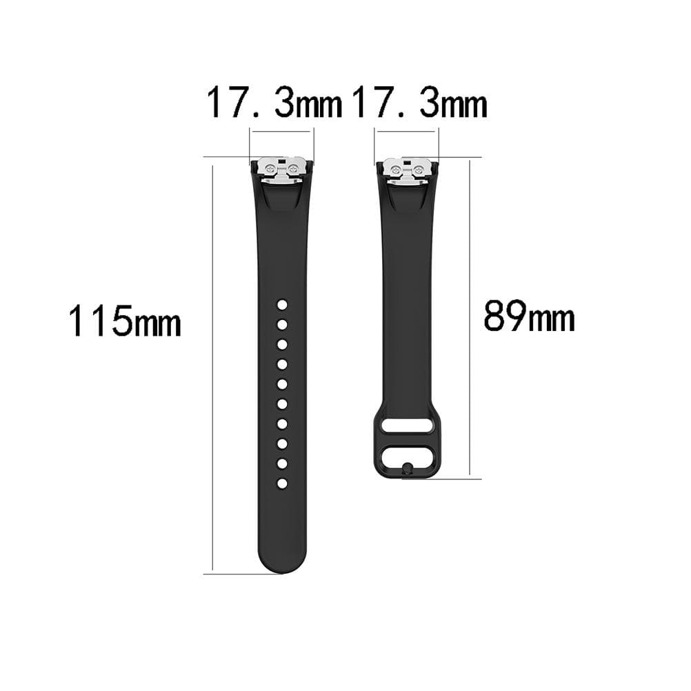 Silicone Watch Band Strap Replacement Wrist Band Strap for Samsung Galaxy Fit SM R370 Smart Bracelet white