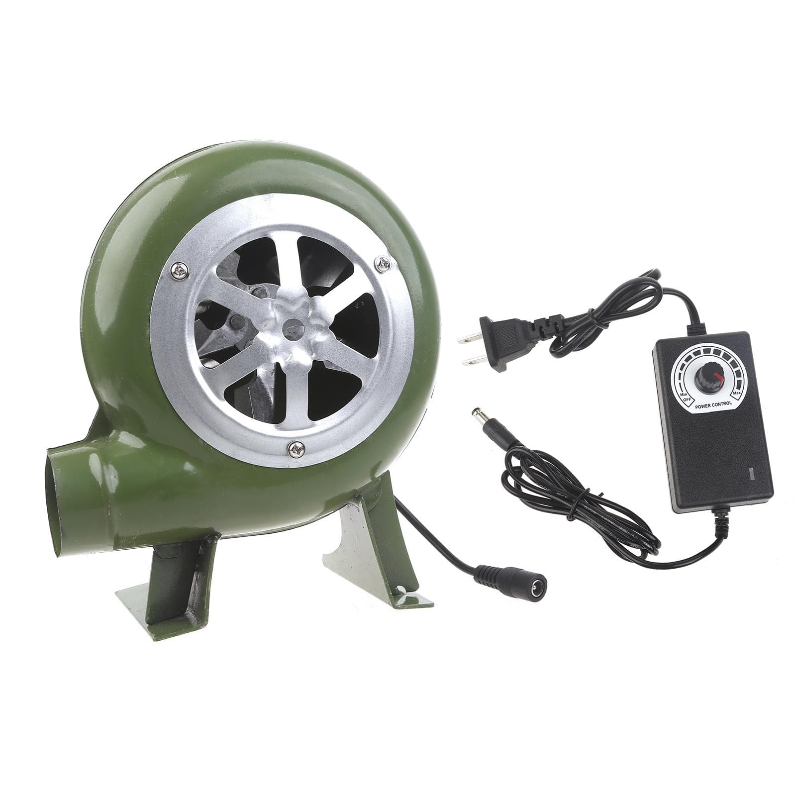Powerful BBQ Blower Charcoal Chimney Starter BBQ Fan, Smoker Fan Iron Electric Blower AC100-240V 2900RPM Adjustable 30W