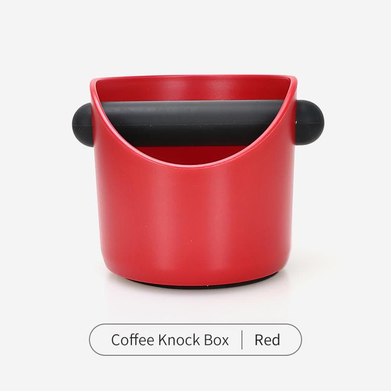 Coffee Knock Box Espresso Grounds Container Dump Bin Bucket Anti Slip Powder Beveled Residue Barista Accessories Maker Tools red