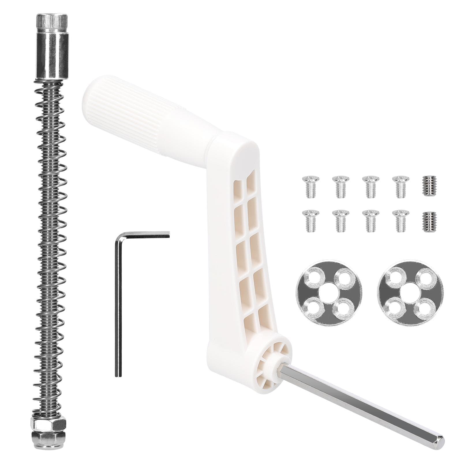 Router Lift Table Hand Crank Flip Board Lifting Plateform Anti-Slip Handle Rod Quick Installation white
