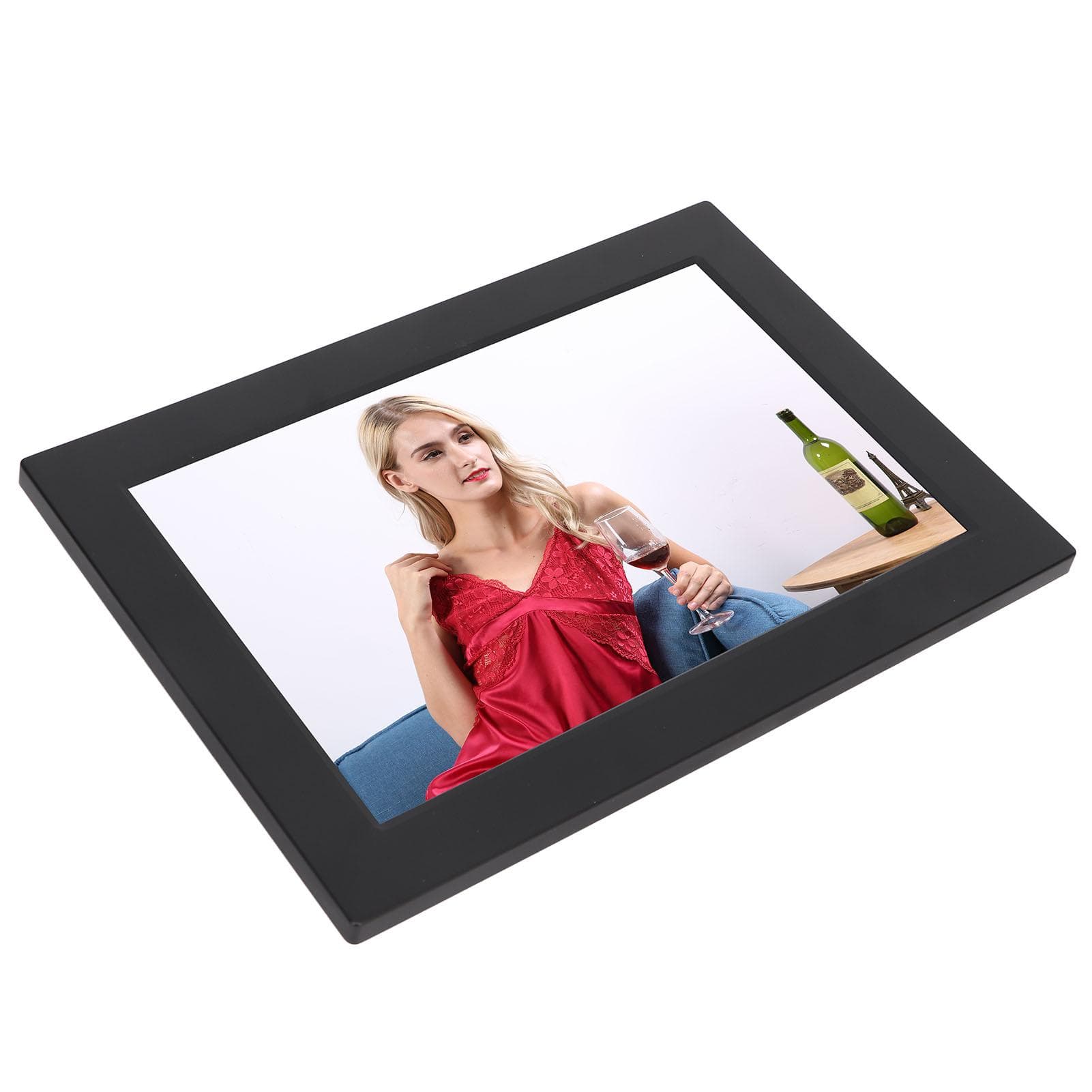 10.1in WiFi Digital Photo Frame 1920x1200 16GB Auto Rotate IPS HD Touch Screen Smart Electronic US Plug