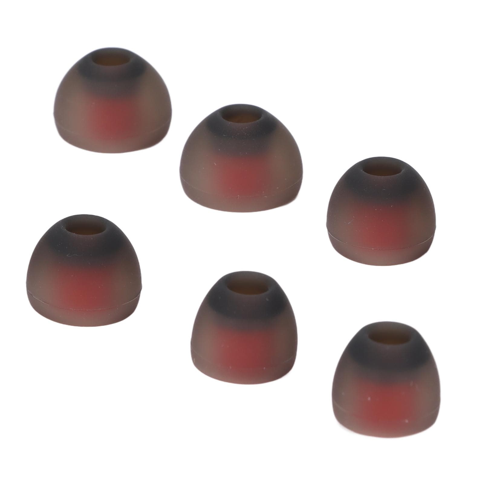 6pcs Silicone Eartips Gray Red Noise Reduction Comfortable Replacement Earplugs for Philips for