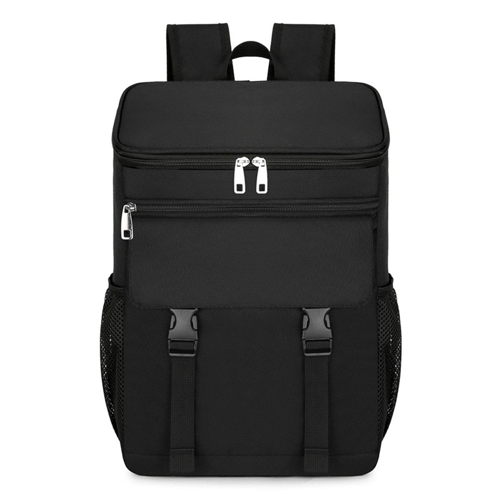 Large Capacity Insulated Cooling Backpack Waterproof Picnic Cooler Bag Grey and Orange black