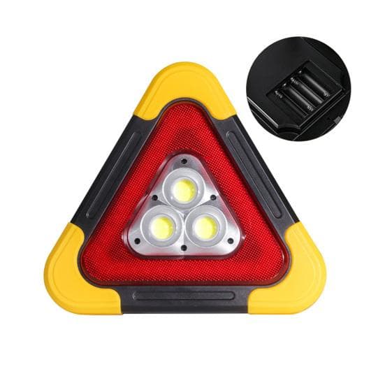 Car Emergency Breakdown Warning Triangle Red Reflective Safety Hazard Lamp Vehicle Tripod Stop Logo LED Light D
