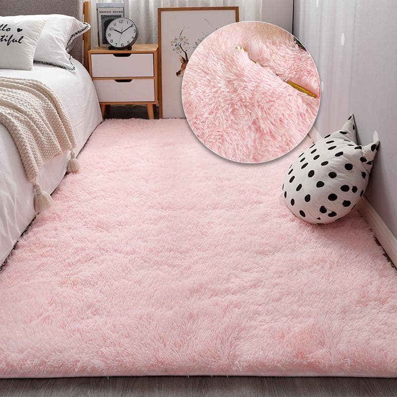 Cute Plush Carpet For Bedroom Chair Mat Soft Fluffy Rug Living Room Girl Room Decoration Bathroom Shaggy Mat 50x80cm