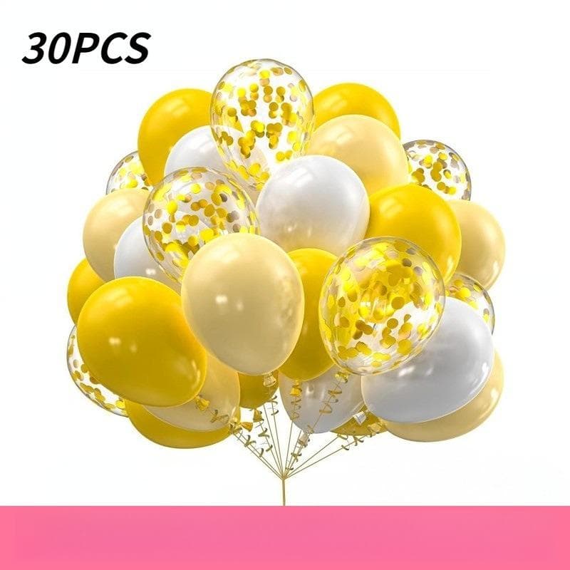 Macaron Color Balloons, Macaron Blue, Purple, Green, Yellow Confetti Balloons, Suitable For Rainbow Candy Theme Wedding Party Decoration 30pcs&one-size