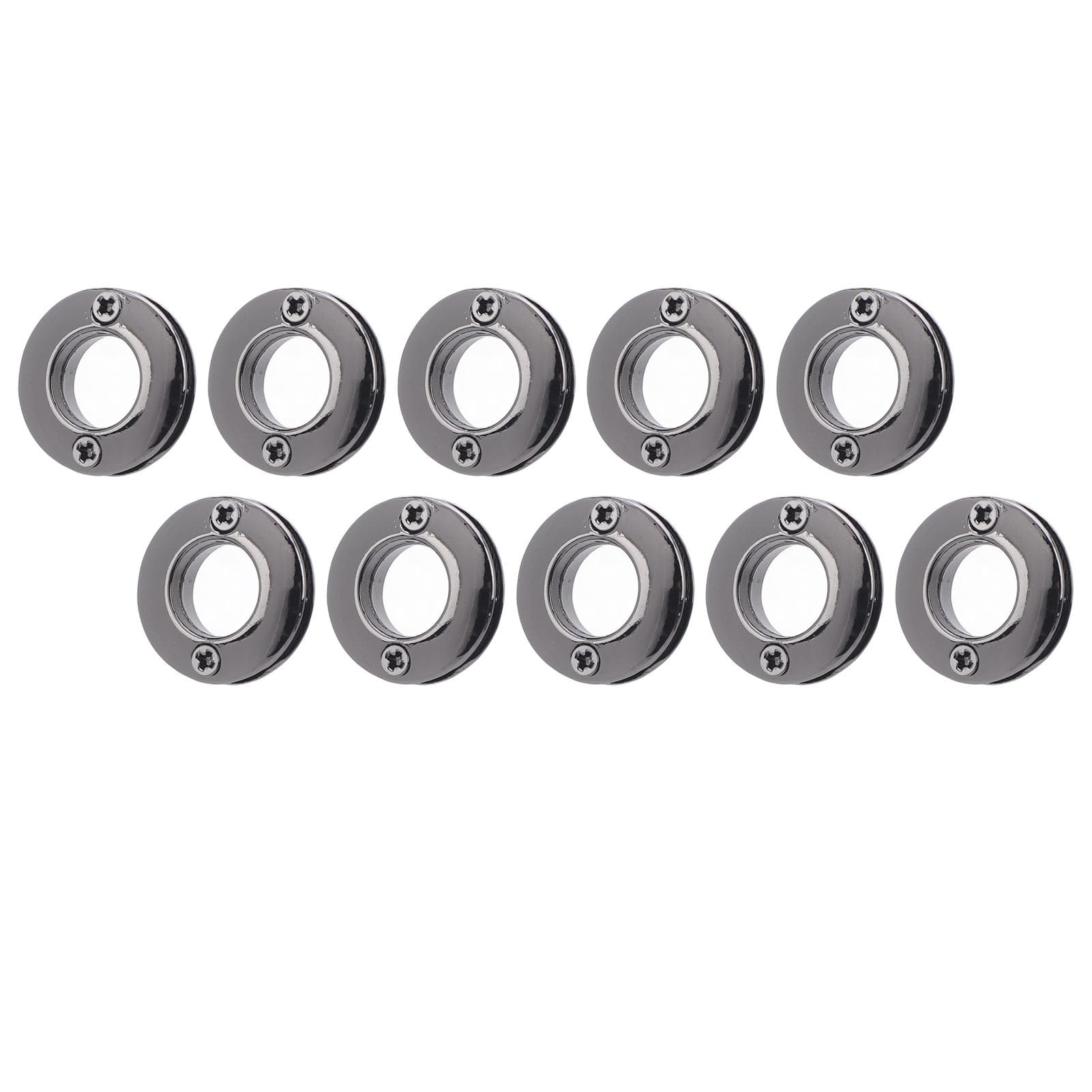 10PCS Round Eyelets Double Side Rolled Eyelets Metal Grommets for Clothing Shoes Leather Crafts gray