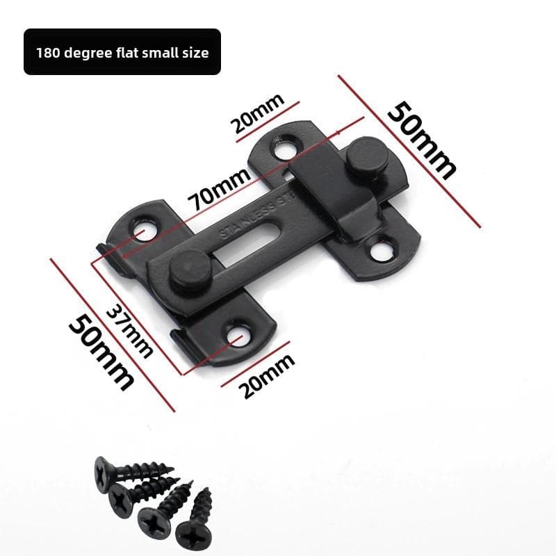Gate Latch Sliding Barn Door Latch For Locking Matte Black Stainless Steel Gate Latches Flip Latch Safety Door Bolt Latch Lock Small black