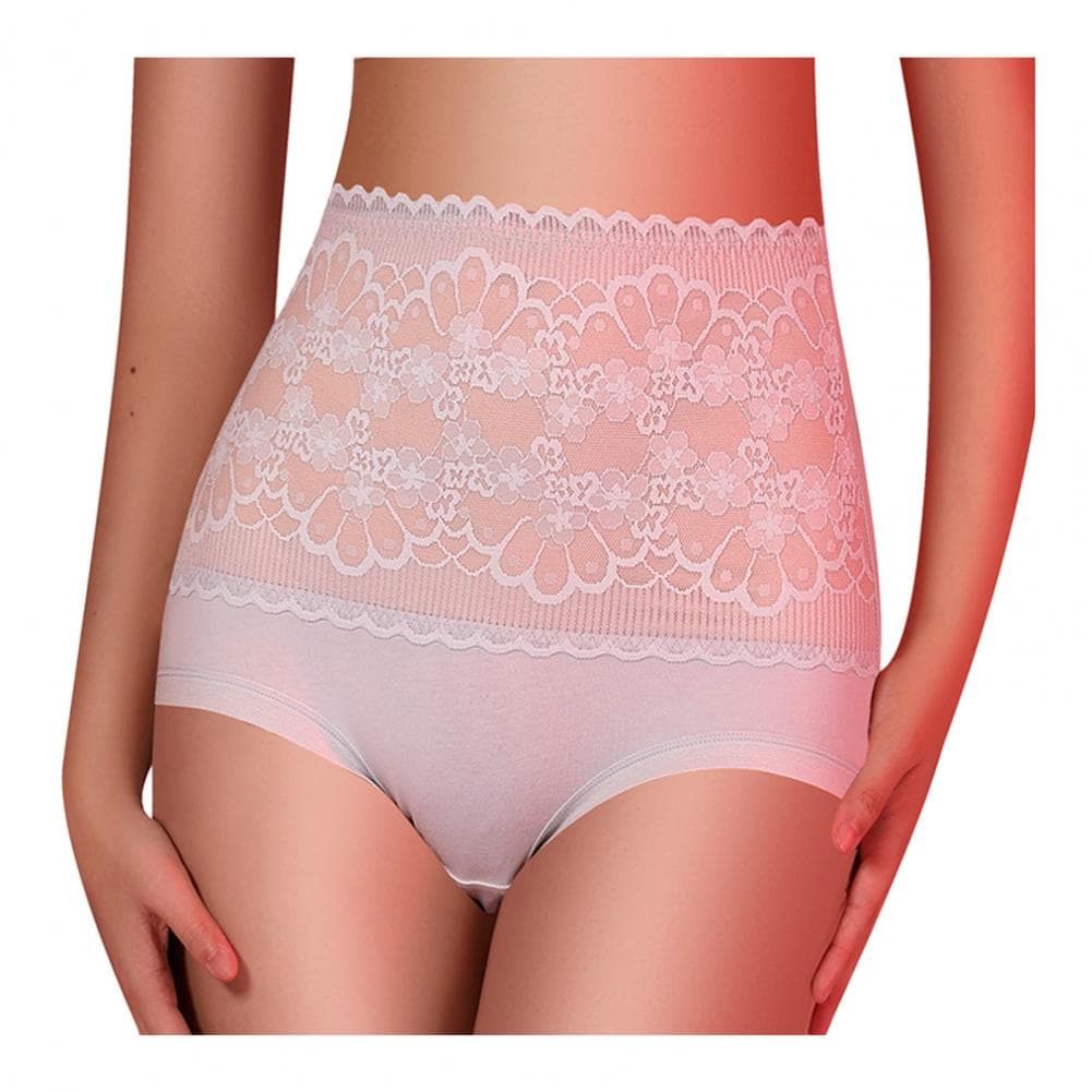 Women Shaping Panties High Waist Tummy Control Butt-lifted Thermal Soft Stretchy Anti-septic Slimming Breathable Compression Yog M grey