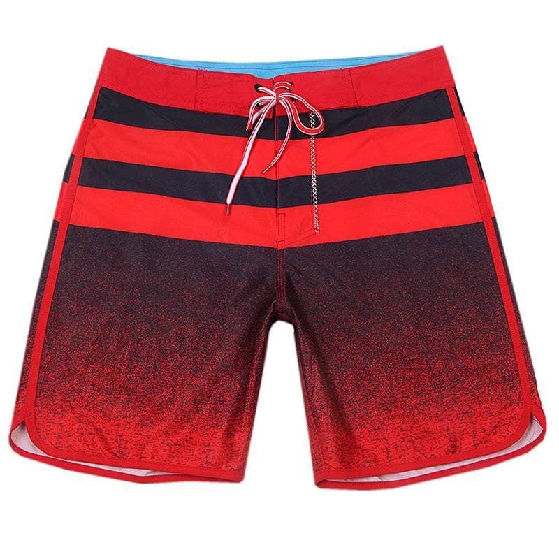 Men's Quick-Dry Elastic Beach Surf Shorts - Muscle Fit for Bodybuilding & Competition 30