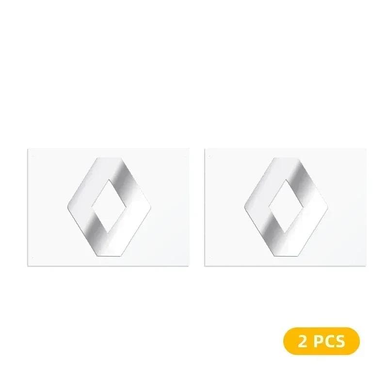 2026 Hot For Renault Hub Caps 2/5/10pc 3D Metal Car Emblem Logo Decorative Stickers Badge Decal Interior Styling For Renault kol