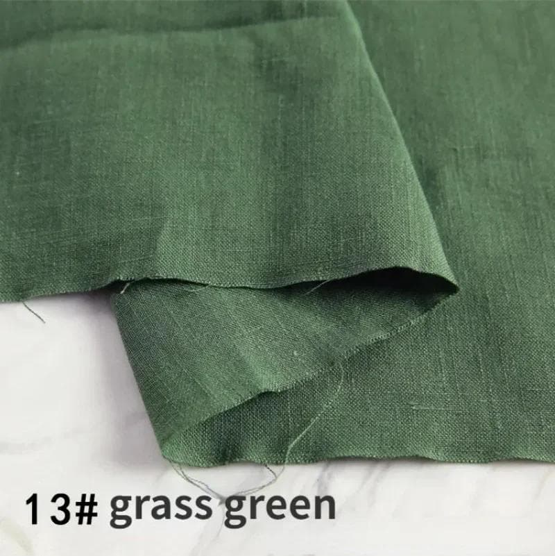 100% Pure Linen Clothing Hemp Fabric By The Meter Thin Stone Washed High-Grade Quality Linen Summer Dress Pants Ramie Cloth