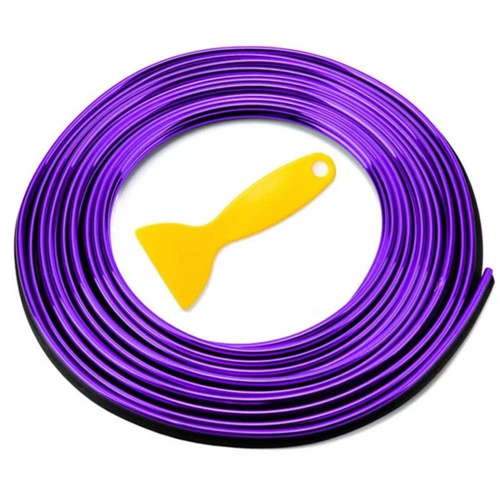 Universal 5M Auto Moulding Trim Car Interior Decoration Strip Seal Moulding Strip Door Dashboards Edge Car Trim Line for Party purple