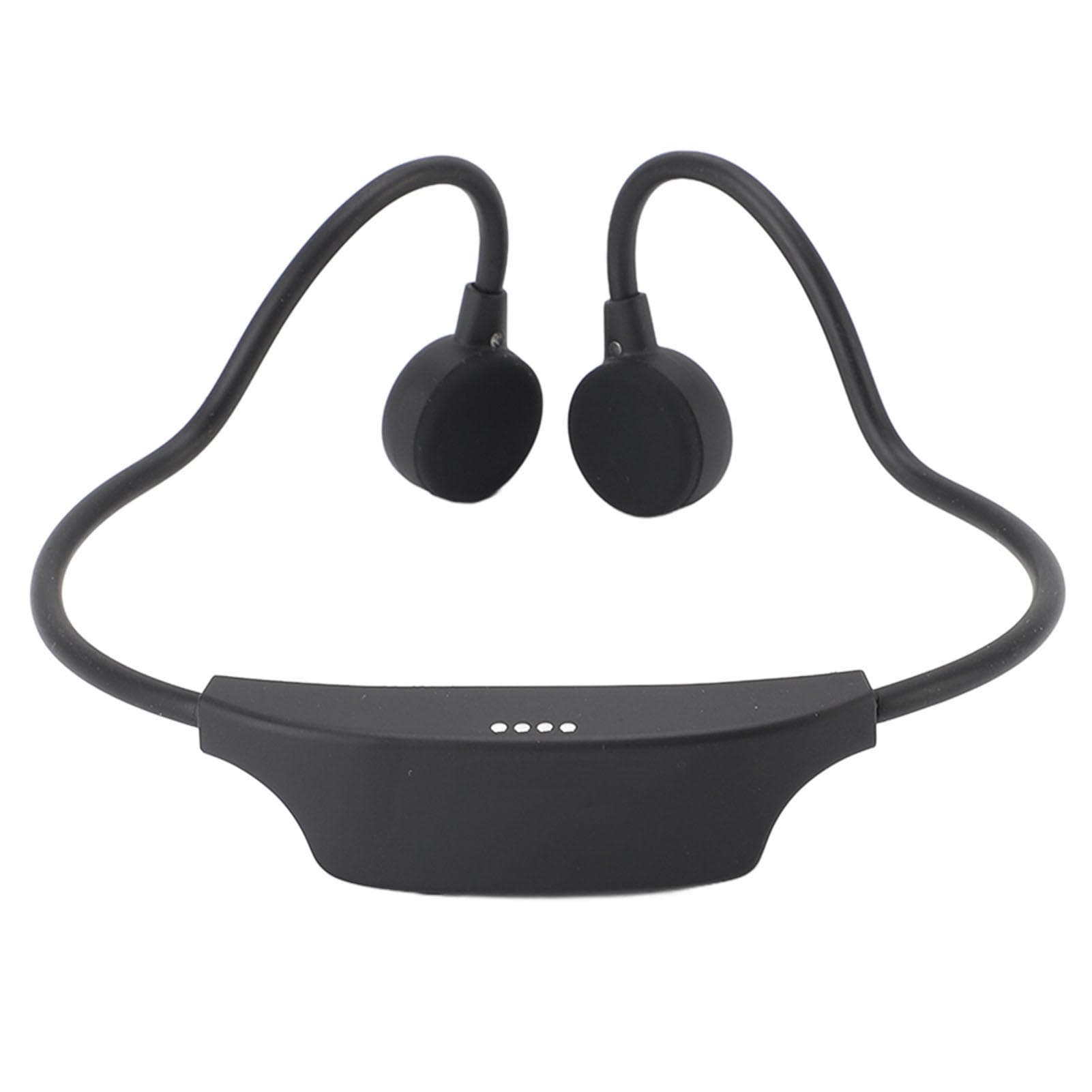 Bone Conduction Headphones IPX8 Swimming Headphones with Built in MP3 Player 16G Memory Bluetooth black