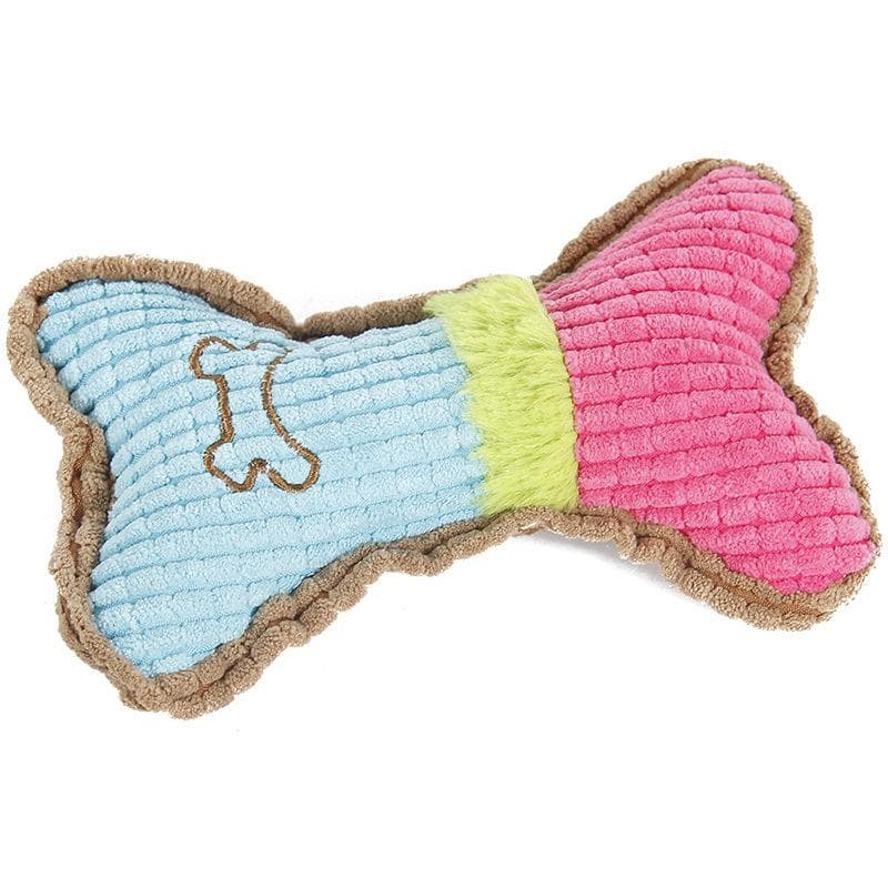 1pc Dog Squeaky Toys Plush Dogs Chew Toy For Puppy Teething Chewing Bite Resistant Interactive Toy Pet Supplies
