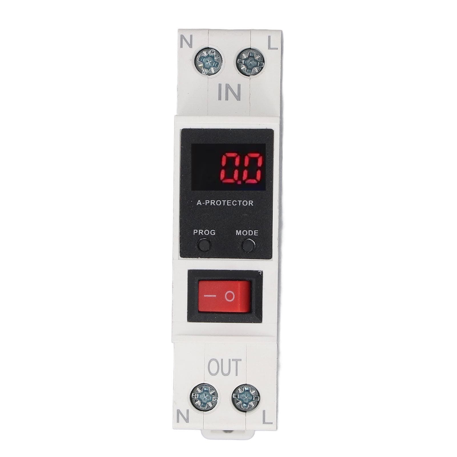 Self Recovery Over Current Protector Single Phase Protective Device Din Rail Digital Delay Manual