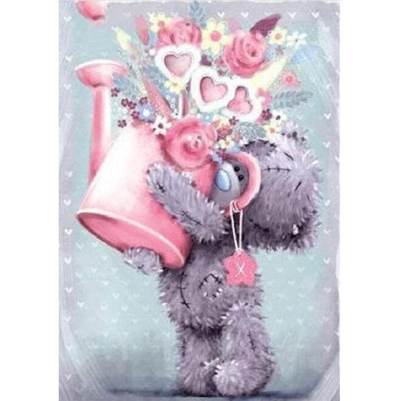5D DIY Diamond Painting Cartoon Bear Diamond Rhinestone Embroidery Cross Stitch 20X30CM