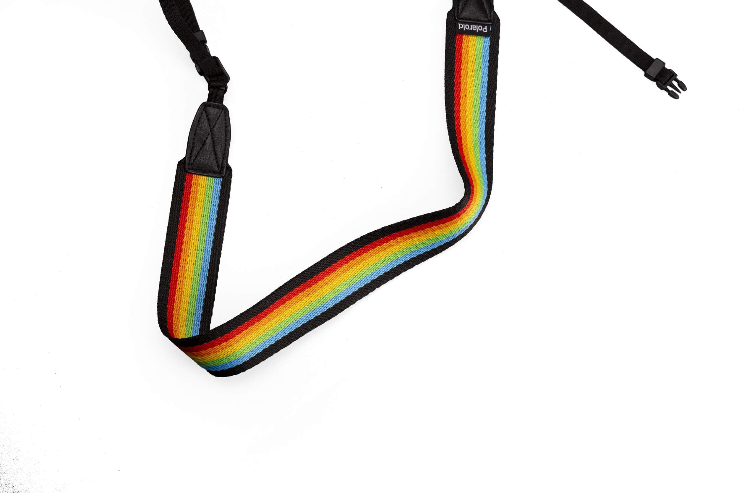 Polaroid Camera Strap Flat – Rainbow Black (6055)