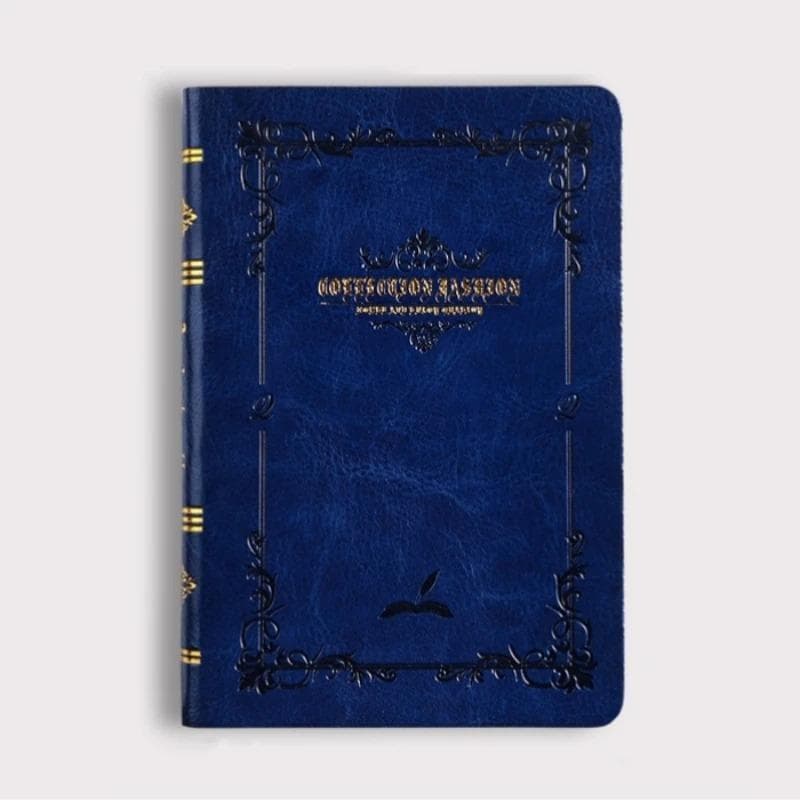 Vintage PU Leather Notebook Portable Pocket Diary A7 Notebook For Students, Gifts, School Stationery Office Notepad A7 blue