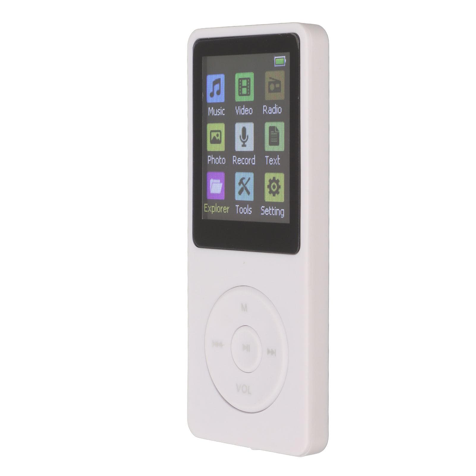 Digital Music Player 1.8 Inch LCD Support Small Memory Card Ultra Thin MP3 MP4 Player with white