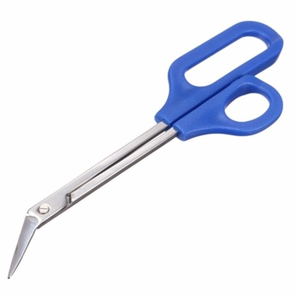 1pc Long Reach Toe Nail Scissor Easy Grip Pedicure Trim Chiropody Clipper Manicure Trimmer for Disabled Cutter 20cm blue