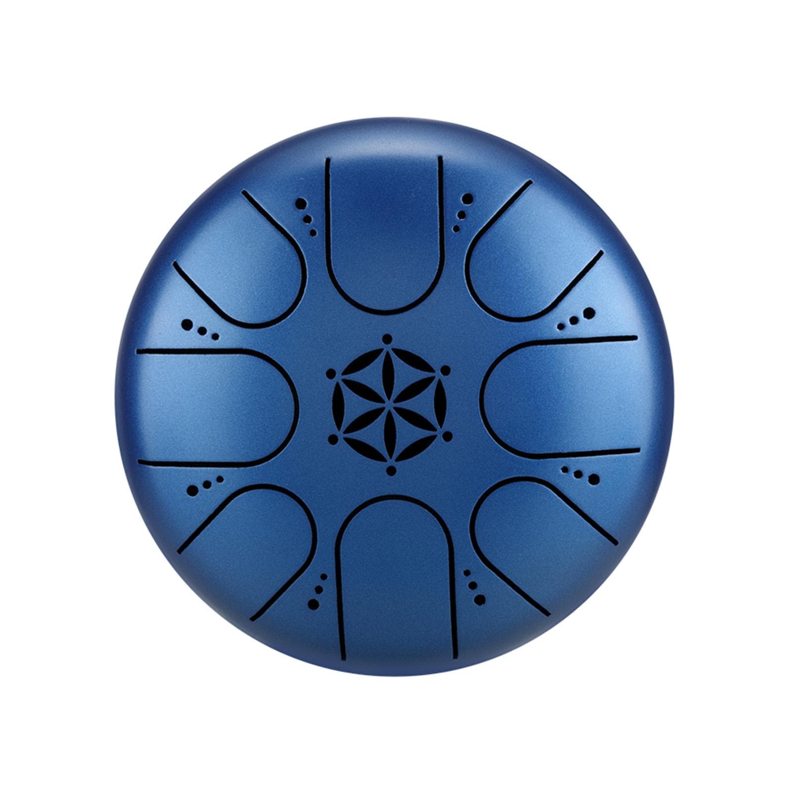 5 Inch Steel Tongue Drum 8 Notes Handpan Drum with Drum Mallet Finger Picks Percussion for blue