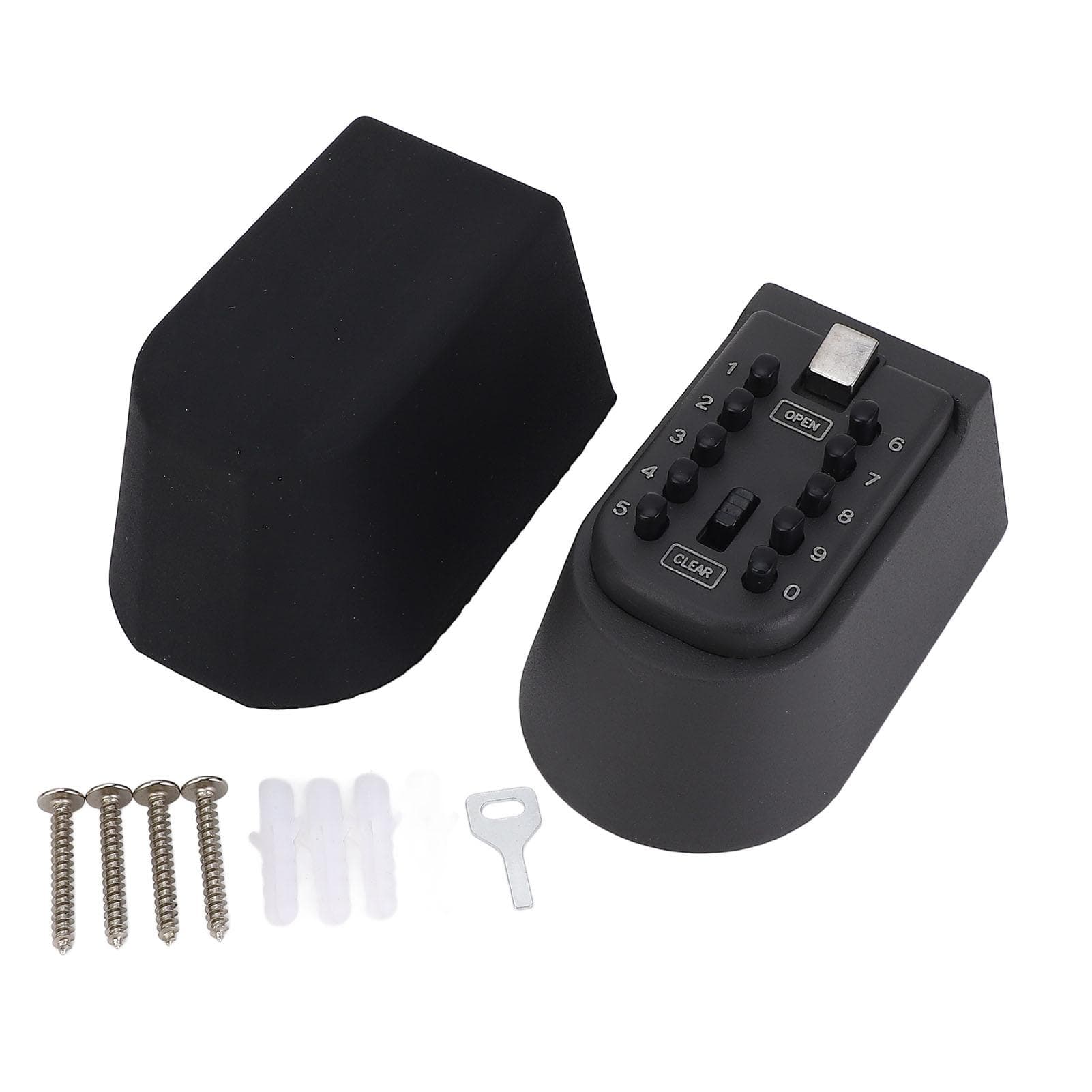 Key Lock Box for Outside Wall Mount Water Resistant Key Safe Security Storage Lock Box 10 Digits