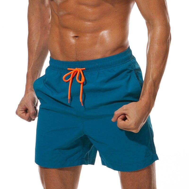 Solid Color Swim Trunks For Men Swimming Shorts Quick Dry Swimwear Mens Beach Board Shorts Briefs Beachwear Surf Shorts Swimsuit XXXL