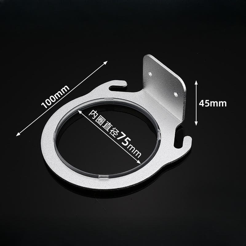 Space Aluminum Wall Mounted Hair Dryer Holder Rack Hanger Home Bathroom Hairdryer Storage Shelf Organizer Hanging Rack 7.5cm white