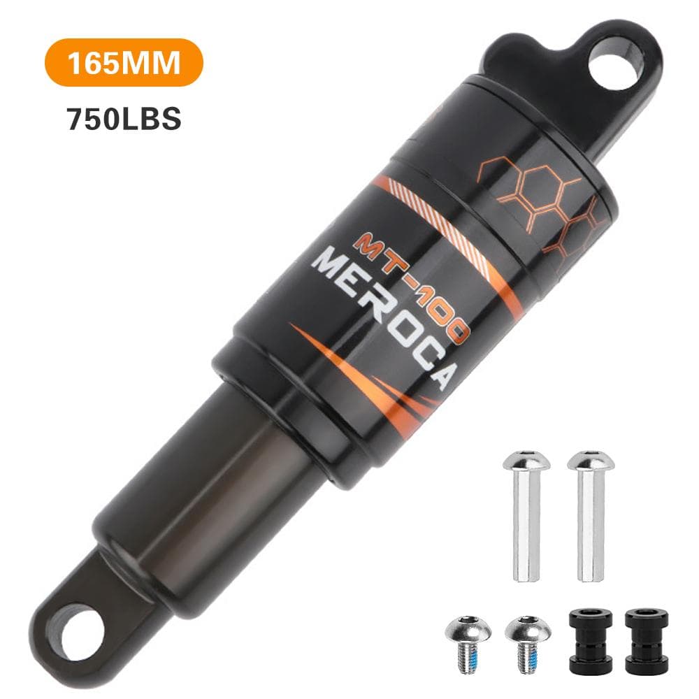 Bicycle Rear Shock Absorber Integrated Oil Spring for MTB Mountain Bike Scooter 165mm-750lbs